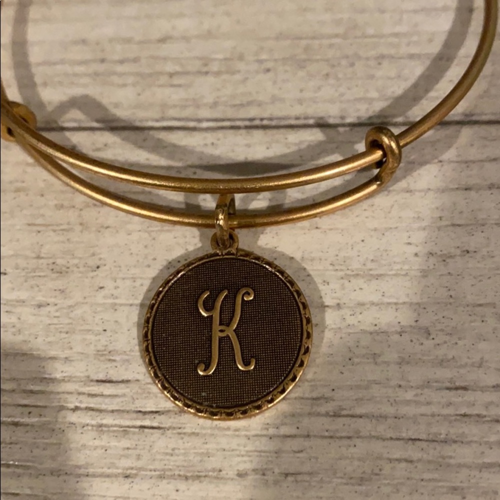 Alex & Ani Script K Bracelet - Picture 2 of 3